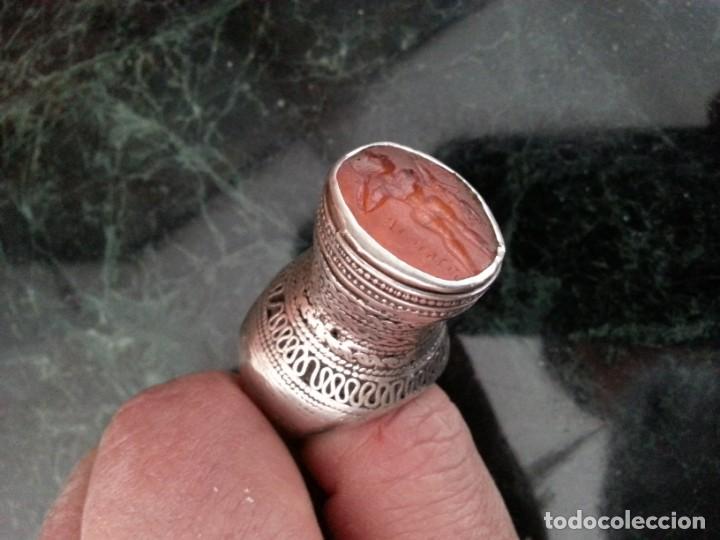 Joyeria: Anillo antiguo plata con sello - Foto 4