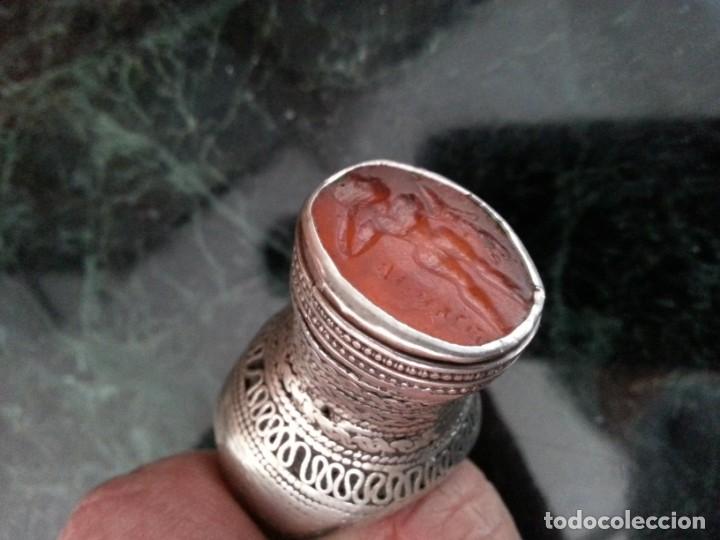 Joyeria: Anillo antiguo plata con sello - Foto 5