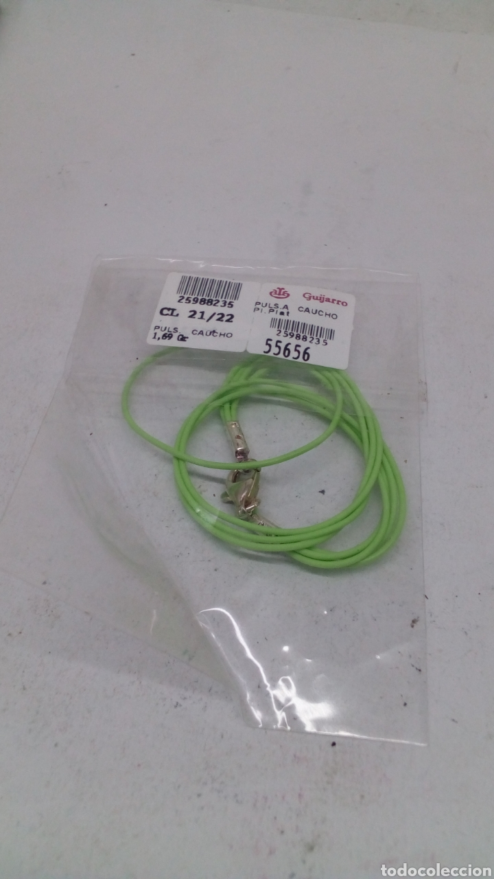 Joyeria: Pulsera Guijarro de caucho y plata - Foto 1