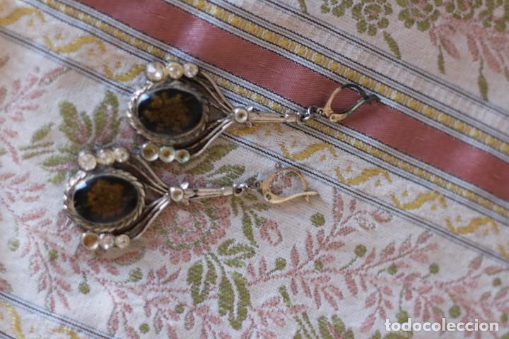 Joyeria: PENDIENTES MODERNISTAS CON FLORES EN INTERIOR - Foto 4