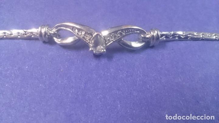 Joyeria: Pulsera de brillantes plateada y rodio - Foto 2
