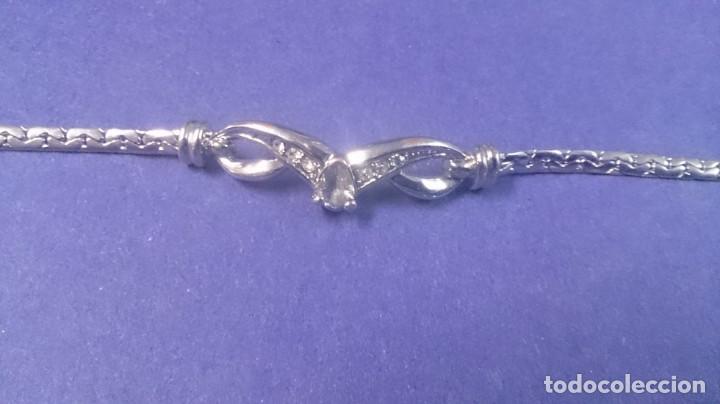 Joyeria: Pulsera de brillantes plateada y rodio - Foto 5