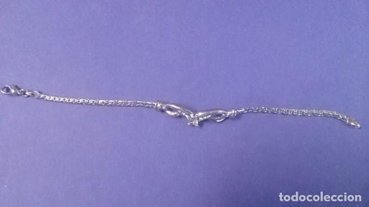 Joyeria: Pulsera de brillantes plateada y rodio - Foto 6