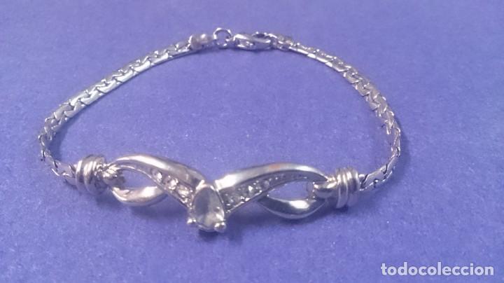 Joyeria: Pulsera de brillantes plateada y rodio - Foto 11
