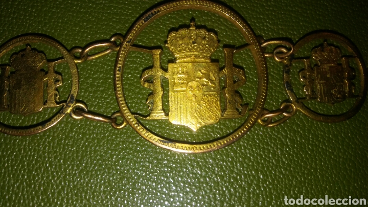 Joyeria: ANTIGUA PULSERA ESCUDOS EN ORO - Foto 2