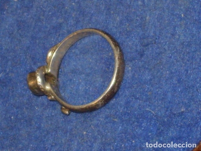 Joyeria: ANILLO DE PLATA CON PIEDRA GRANATE. - Foto 6
