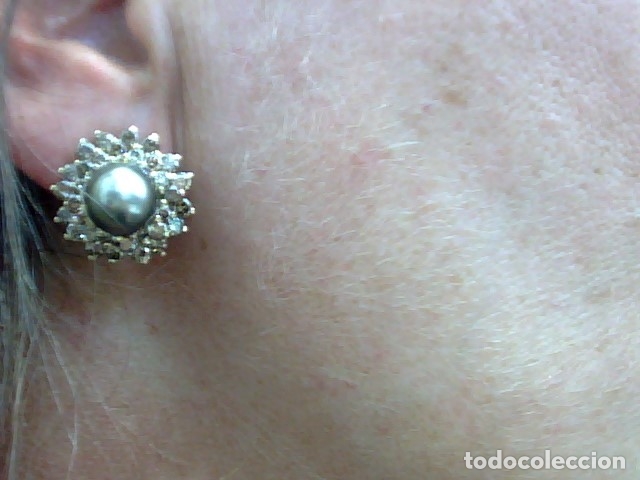 Joyeria: pendientes oro 18 kl y diamantes - Foto 3