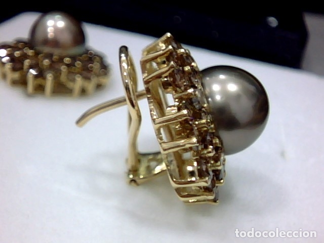 Joyeria: pendientes oro 18 kl y diamantes - Foto 7