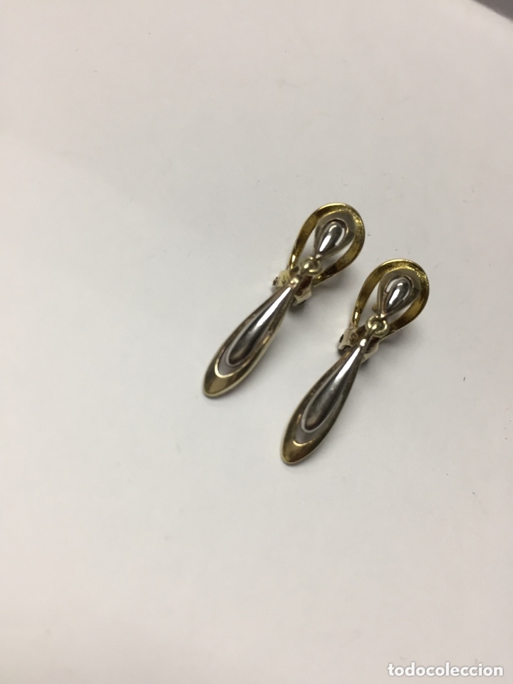 Joyeria: Pendientes de plata chapado en oro bicolor - Foto 1
