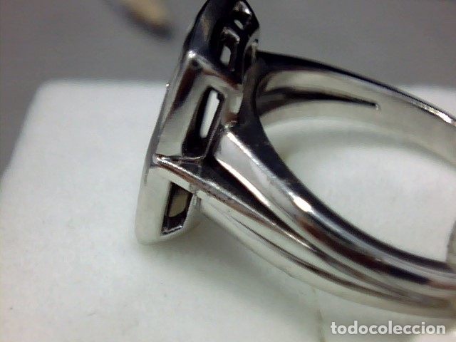 Joyeria: ANILLO ORO BLANCO 18 KL Y DIAMANTES princesa - Foto 2