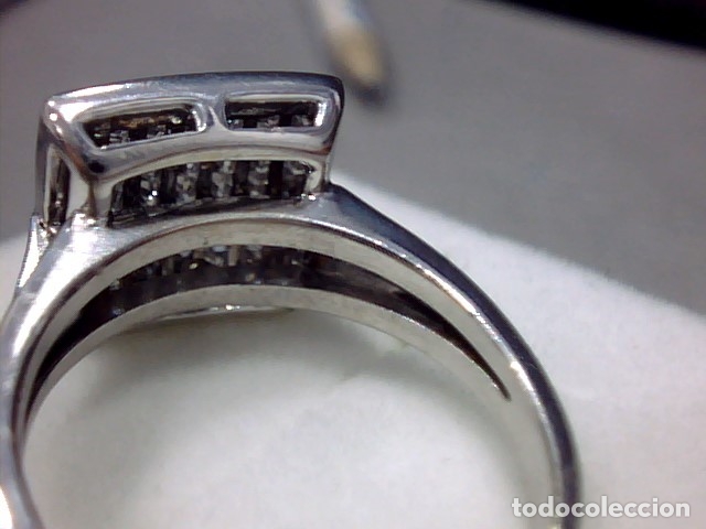 Joyeria: ANILLO ORO BLANCO 18 KL Y DIAMANTES princesa - Foto 6