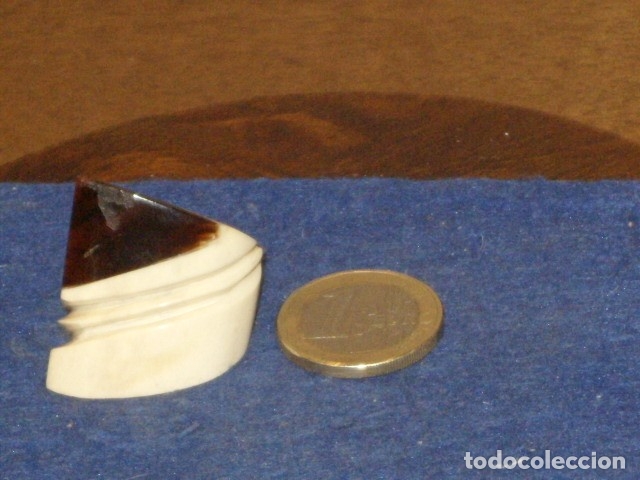 Joyeria: GRAN ANILLO DE HUESO CON INCRUSTACION DE CAREY. - Foto 3