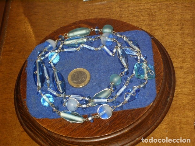 Joyeria: COLLAR LARGO DE CRISTAL AZUL CELESTE. - Foto 1