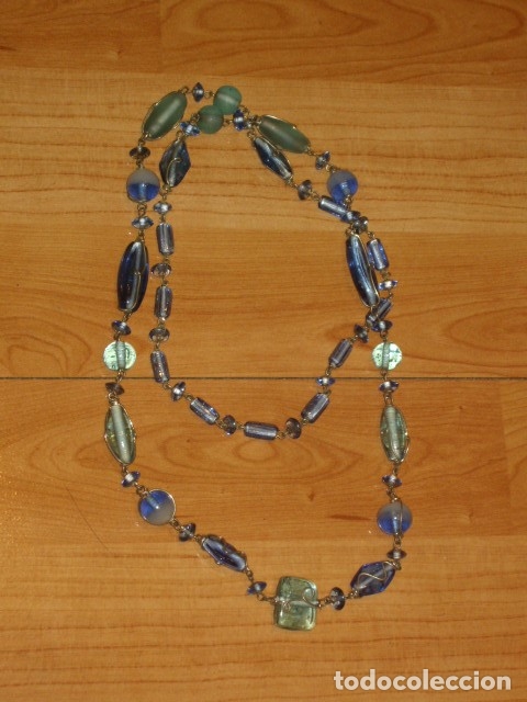 Joyeria: COLLAR LARGO DE CRISTAL AZUL CELESTE. - Foto 2