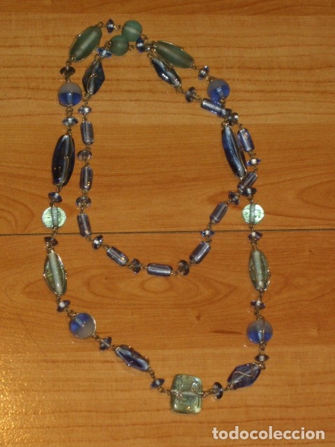 Joyeria: COLLAR LARGO DE CRISTAL AZUL CELESTE. - Foto 3