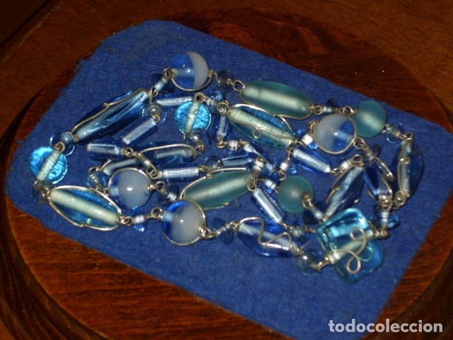 Joyeria: COLLAR LARGO DE CRISTAL AZUL CELESTE. - Foto 6
