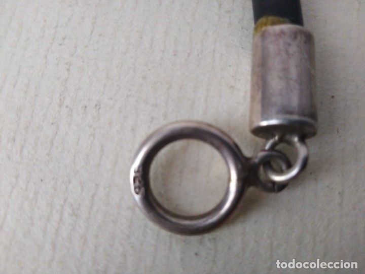 Joyeria: Pulsera de plata 925 y cuero - Foto 3