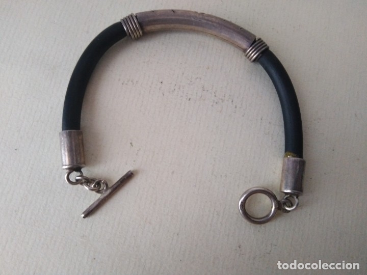 Joyeria: Pulsera de plata 925 y cuero - Foto 4