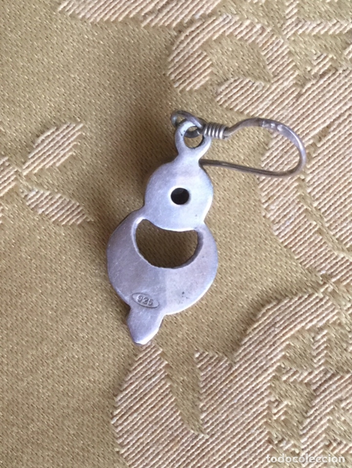 Joyeria: PENDIENTES DE PLATA DE LEY CONTRASTADA Y GRANATE , HECHOS A MANO - Foto 5
