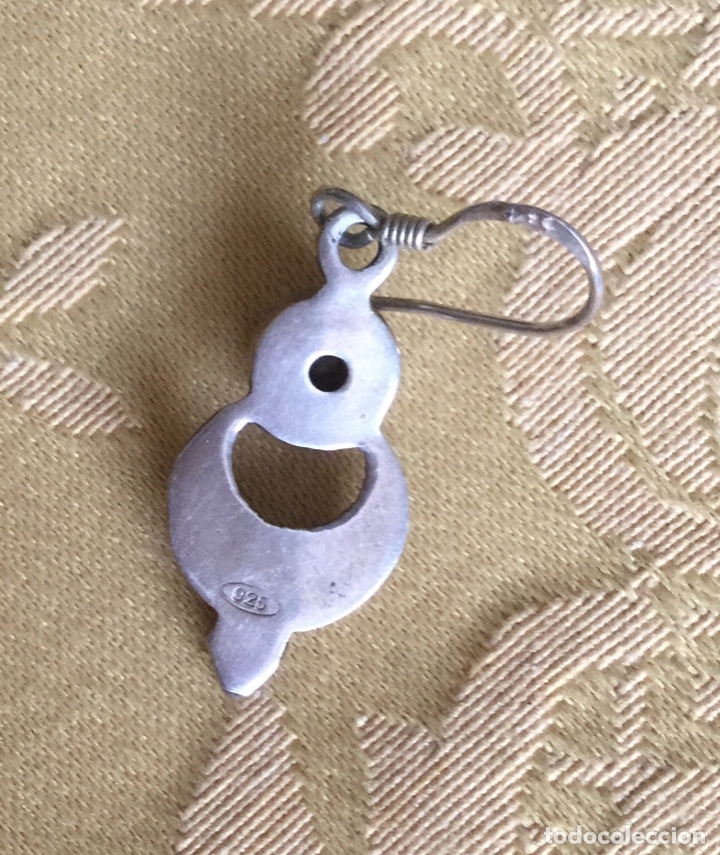 Joyeria: PENDIENTES DE PLATA DE LEY CONTRASTADA Y GRANATE , HECHOS A MANO - Foto 6