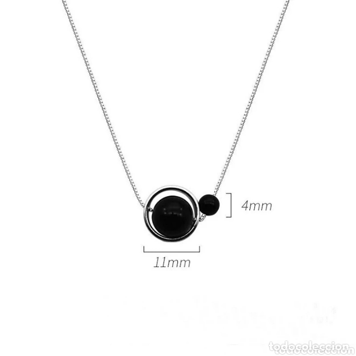 Joyeria: Collar de Plata y &Aacute;gata negra ENV&Iacute;O GRATIS!! - Foto 3