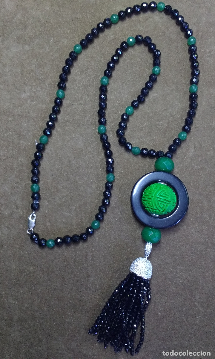 Joyeria: COLLAR DE &Oacute;NIX Y JADE. - Foto 1