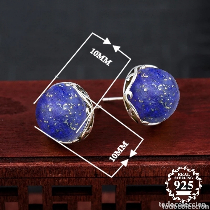 Joyeria: Pendientes de Plata y L&aacute;piz Lazuli ENV&Iacute;O GRATIS!! - Foto 2