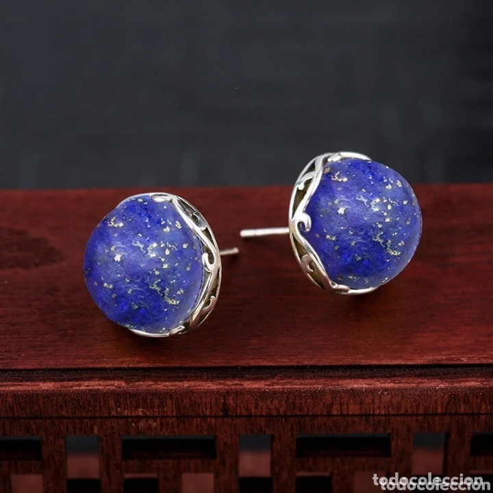 Joyeria: Pendientes de Plata y L&aacute;piz Lazuli ENV&Iacute;O GRATIS!! - Foto 1