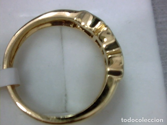 Joyeria: anillo oro 18 kl y cinco diamantes - Foto 5