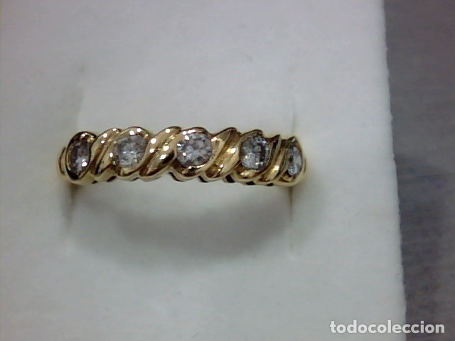 Joyeria: anillo oro 18 kl y diamantes - Foto 1