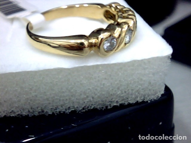 Joyeria: anillo oro 18 kl y diamantes - Foto 2