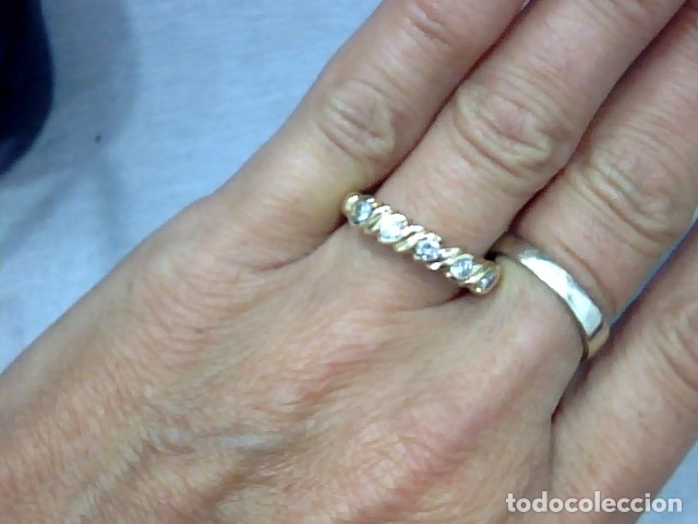 Joyeria: anillo oro 18 kl y diamantes - Foto 3
