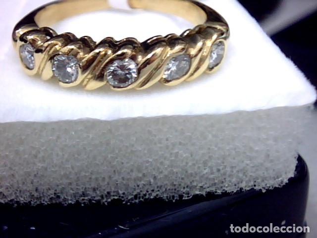Joyeria: anillo oro 18 kl y diamantes - Foto 7