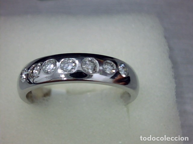 Joyeria: ANILLO ORO BLANCO 18 KL Y DIAMANTES - Foto 1