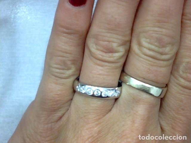 Joyeria: ANILLO ORO BLANCO 18 KL Y DIAMANTES - Foto 3