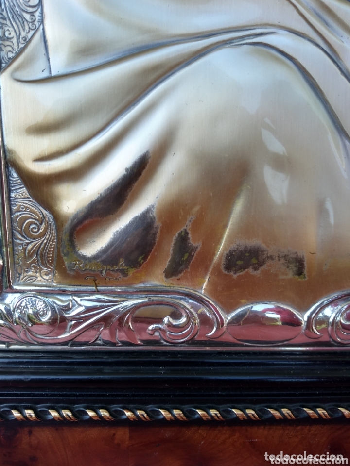 Joyeria: Cuadro Virgen de plata grabada y repujada.Zeta Studio darte - Foto 2