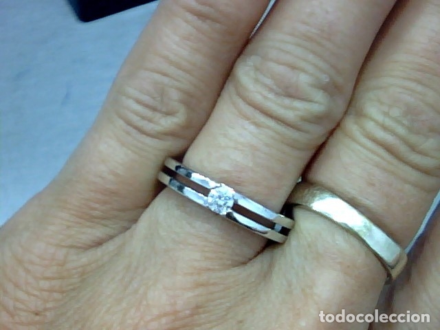 Joyeria: ANILLO ORO BLANCO 18 KL Y DIAMANTES - Foto 3