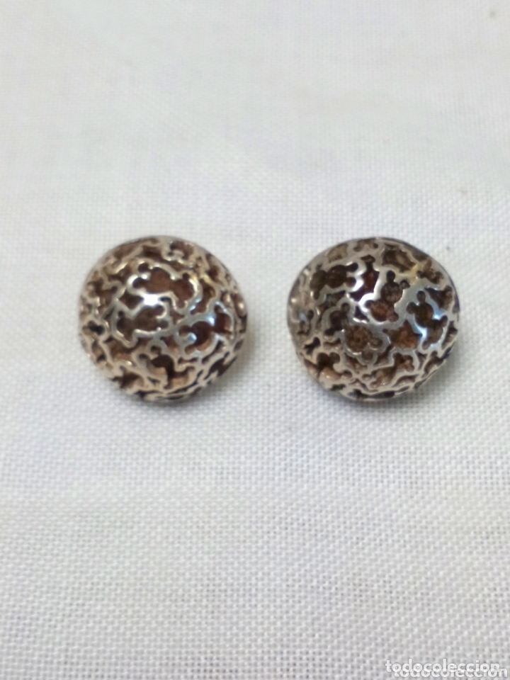 Joyeria: Pendientes calados de plata contrastada - Foto 1