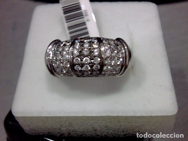 Joyeria: ANILLO ORO BLANCO 18 KL Y DIAMANTES - Foto 1
