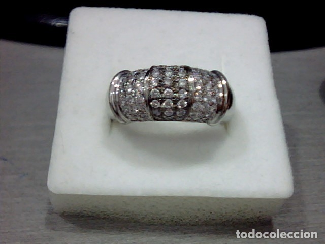 Joyeria: ANILLO ORO BLANCO 18 KL Y DIAMANTES - Foto 3
