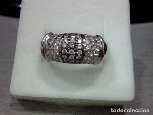 Joyeria: ANILLO ORO BLANCO 18 KL Y DIAMANTES - Foto 4
