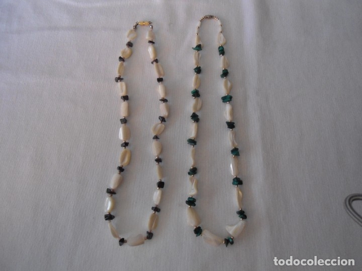 Joyeria: PAREJA DE GARGANTILLAS DE NACAR - Foto 1