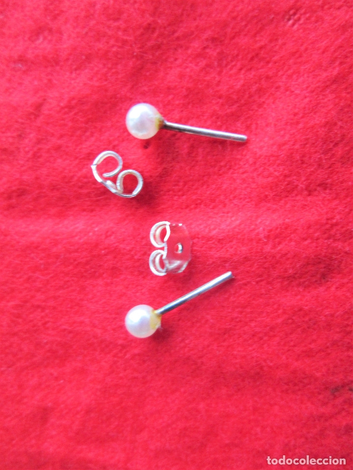 Joyeria: PENDIENTES DE PLATA DE LEY - BOLAS DE PERLAS - Foto 3