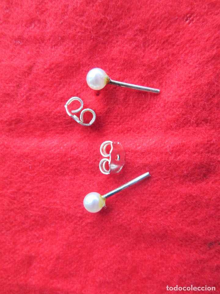Joyeria: PENDIENTES DE PLATA DE LEY - BOLAS DE PERLAS - Foto 4