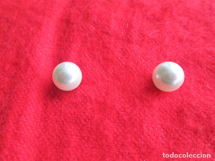 Joyeria: PENDIENTES DE PLATA DE LEY - BOLAS DE PERLAS - Foto 2