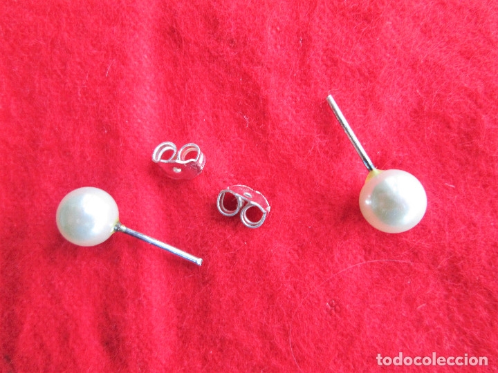 Joyeria: PENDIENTES DE PLATA DE LEY - BOLAS DE PERLAS - Foto 3