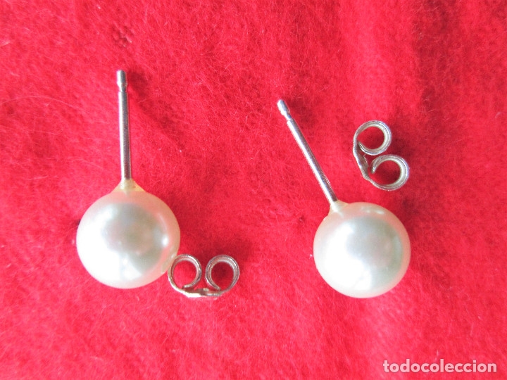 Joyeria: PENDIENTES DE PLATA DE LEY - BOLAS DE PERLAS - Foto 3