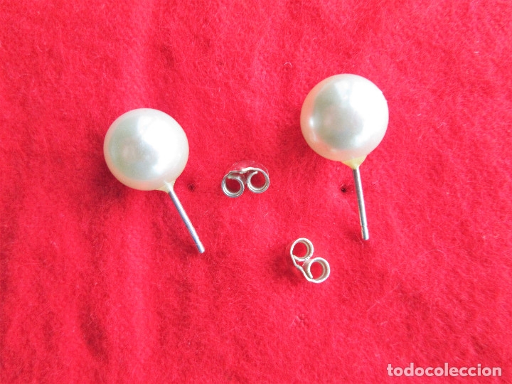 Joyeria: PENDIENTES DE PLATA DE LEY - BOLAS DE PERLAS - Foto 3