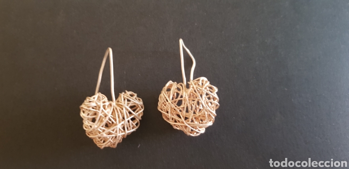 Joyeria: #583 ORIGINALES PENDIENTES CORAZON PLATA 925 - Foto 2