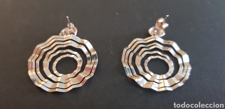 Joyeria: #721 PENDIENTES EN FORMA REDONDA PLATA 925 - Foto 2